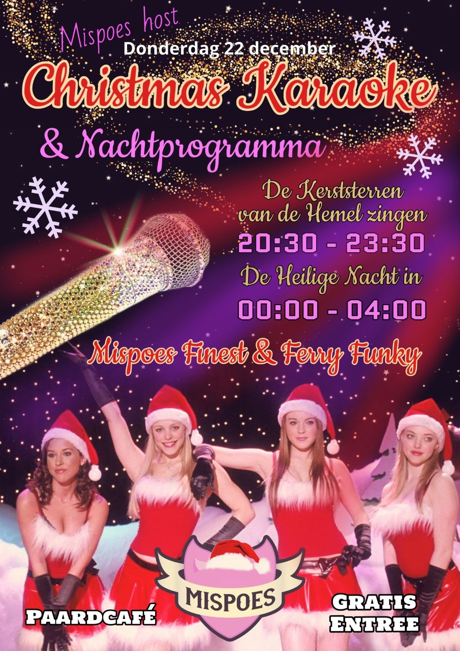 Paardcafé Mispoes Karaoke Kerst editie + Afterparty PAARD